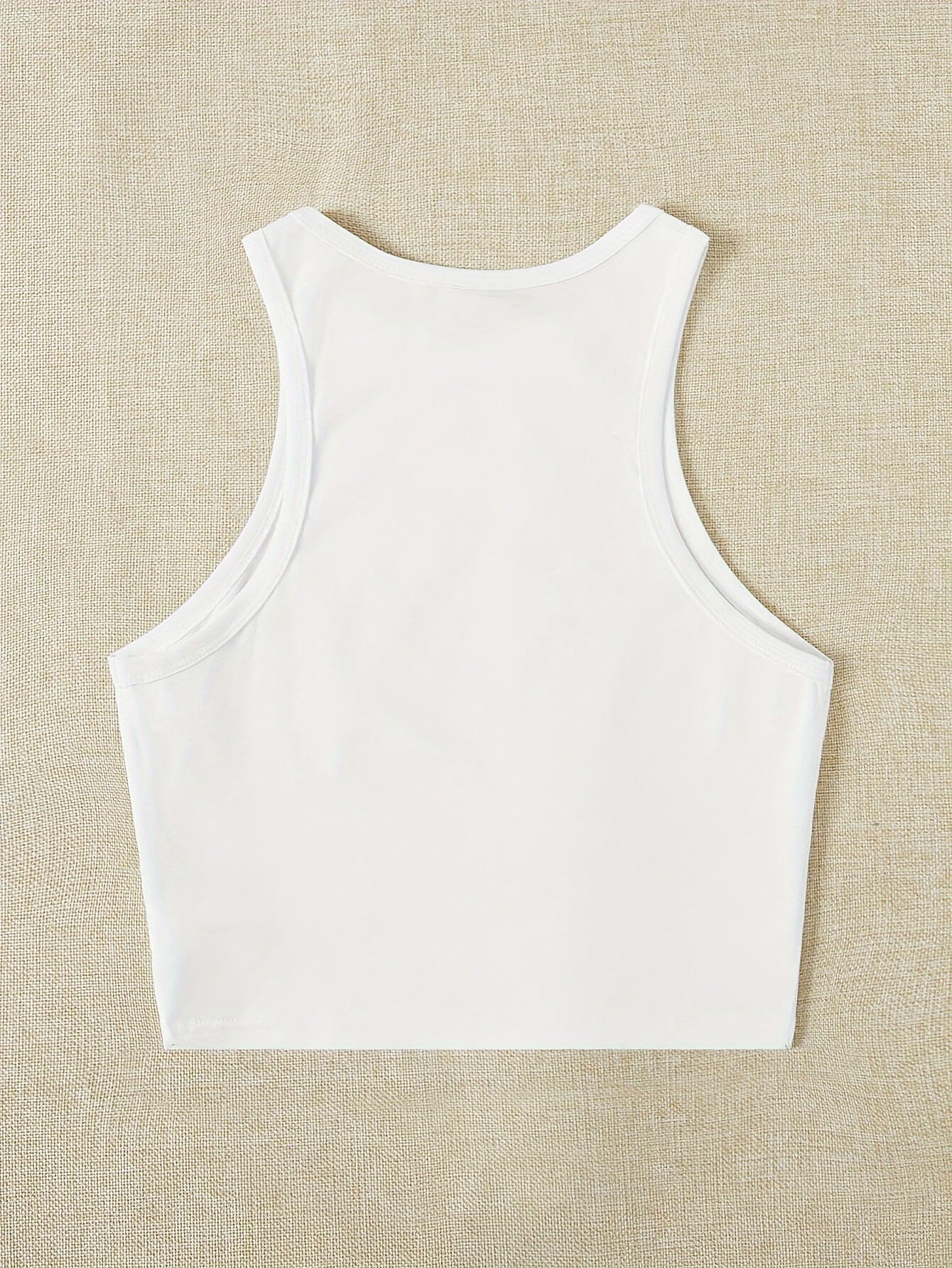Women's Summer Cherry Print Crew Neck Sleeveless Tank Top