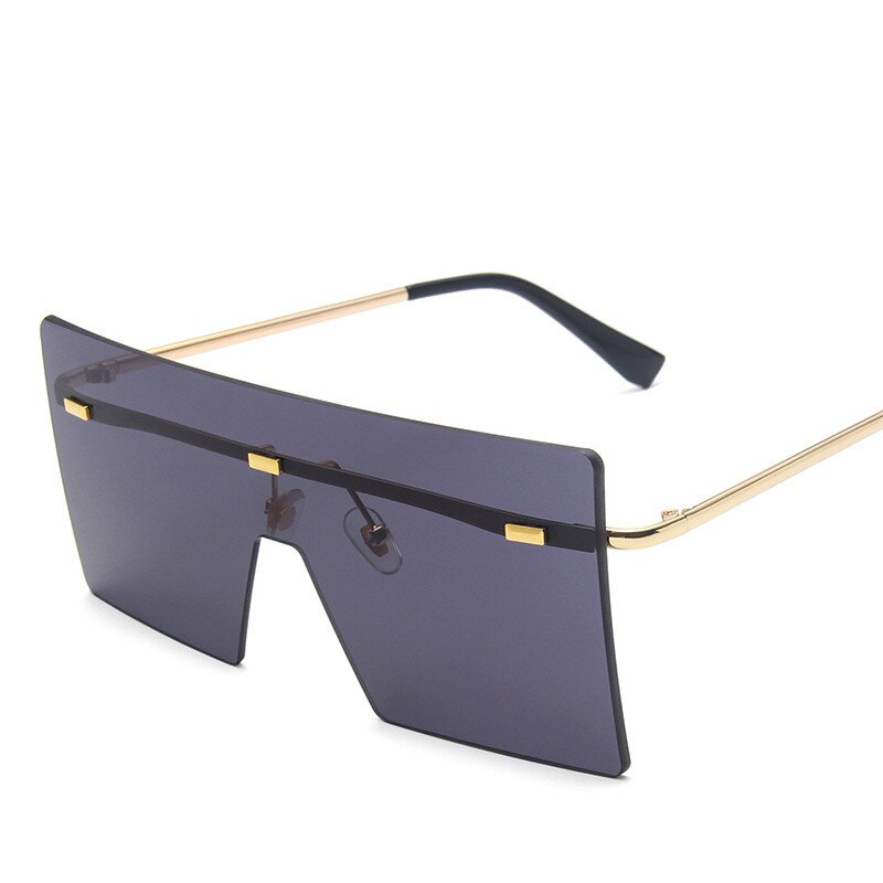 Unisex Classic Rimless Oversized Sunglasses Uv400