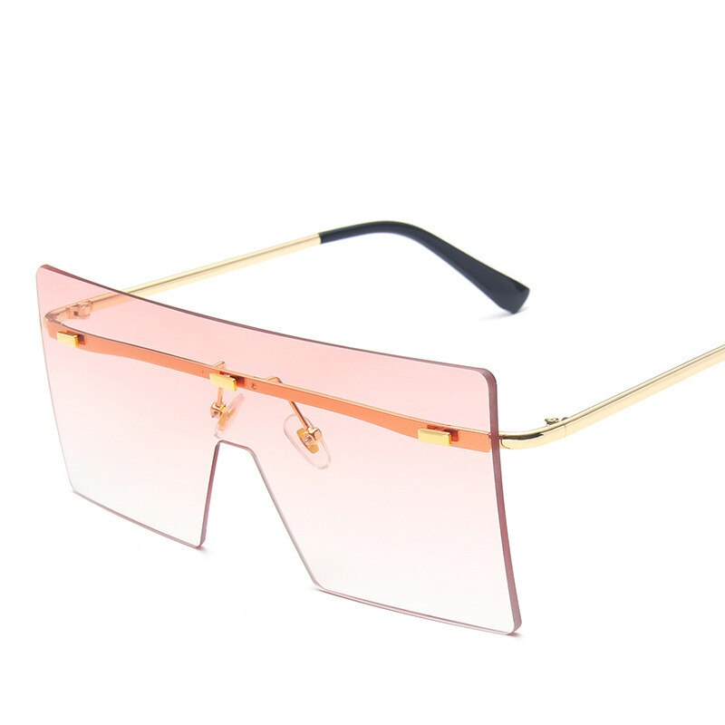 Unisex Classic Rimless Oversized Sunglasses Uv400