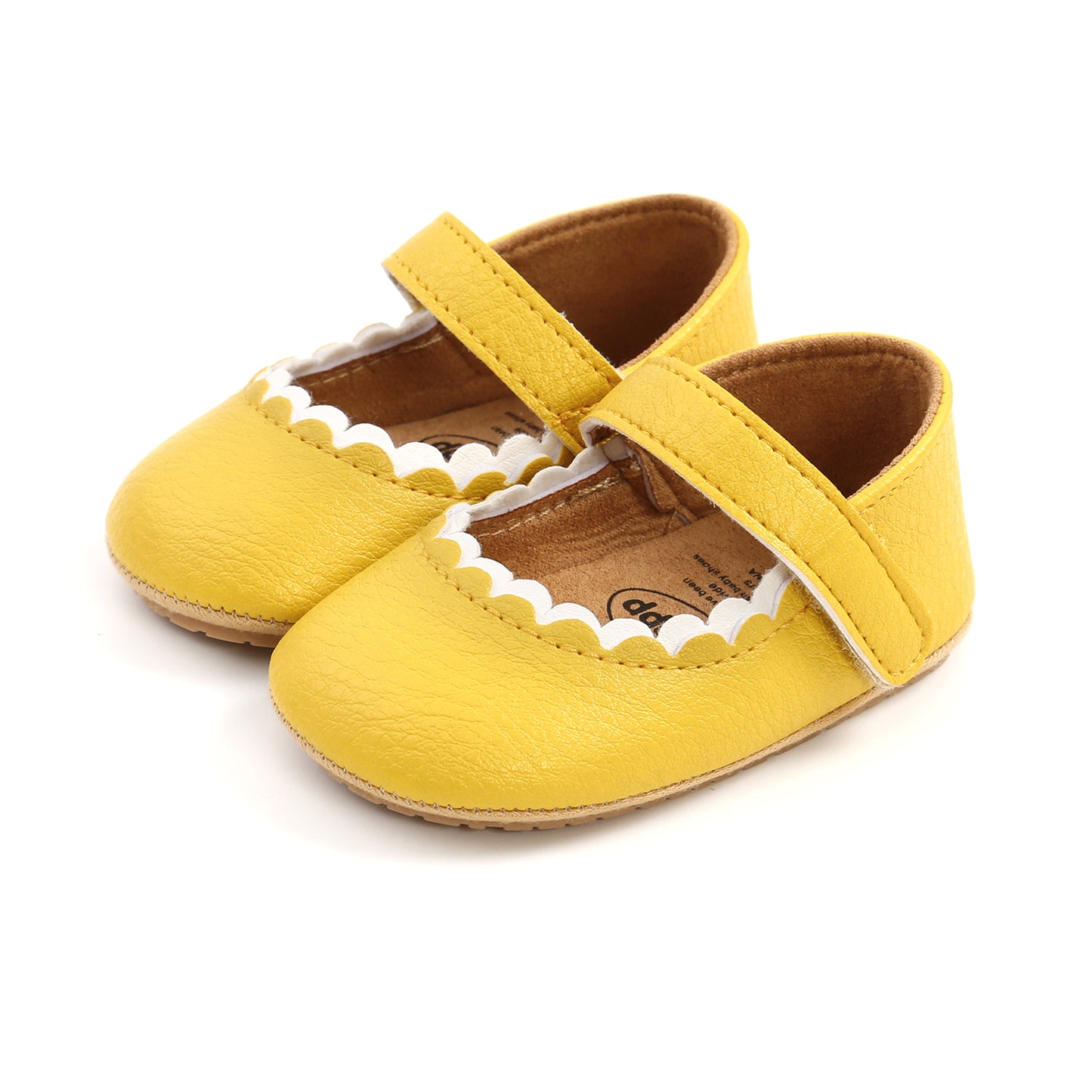 Newborn Baby Princess Shoes - Soft Prewalker Shoes with Hook & Loop (0-18M)