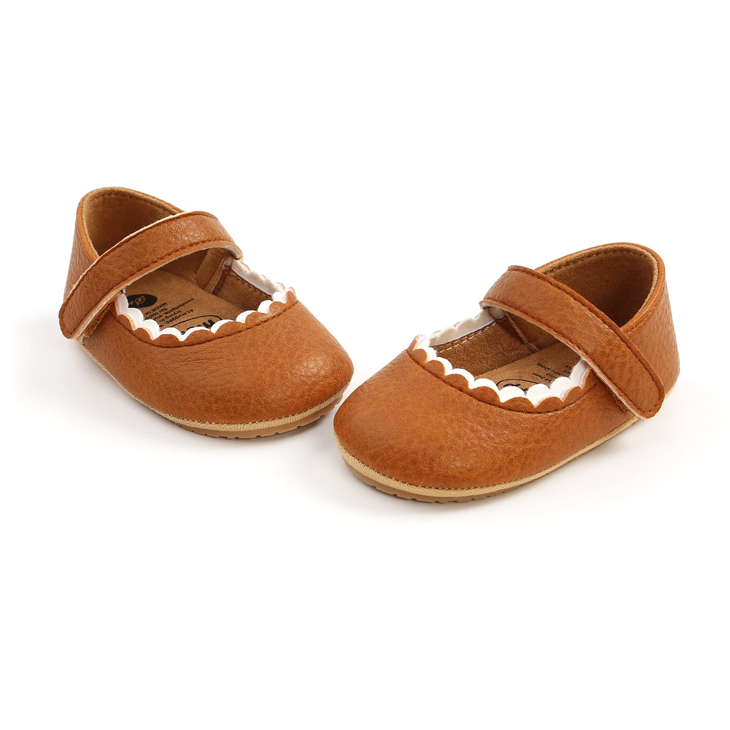 Newborn Baby Princess Shoes - Soft Prewalker Shoes with Hook & Loop (0-18M)