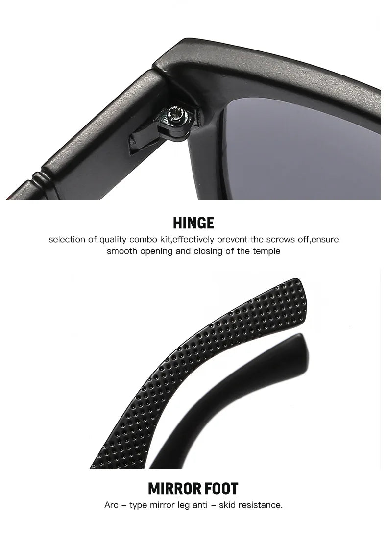 Polarized Sunglasses - High-End Square Driving Eyewear with UV400