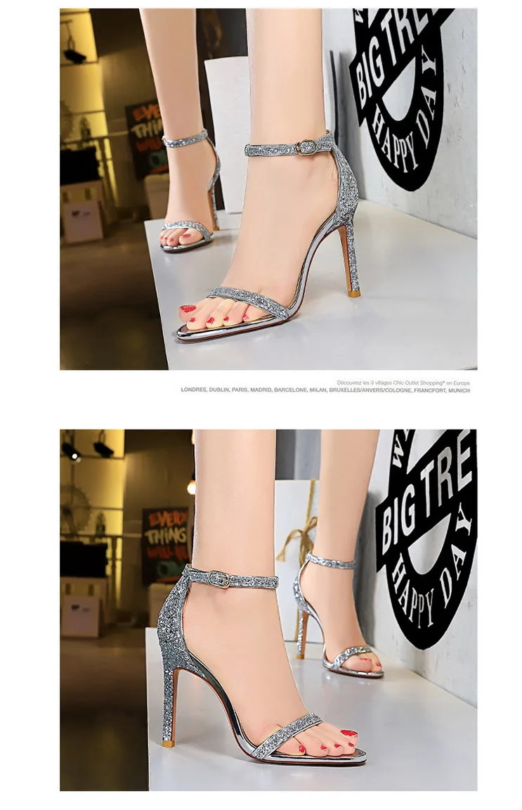 Women's High Heels  Sparkle Sequins Stiletto Heels