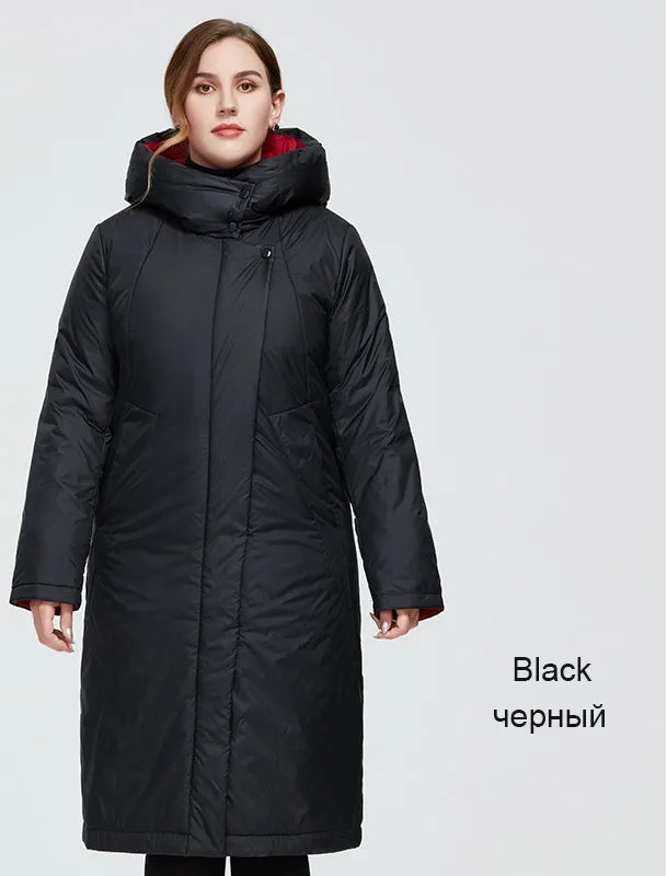 Women's Long Hooded Winter Parka