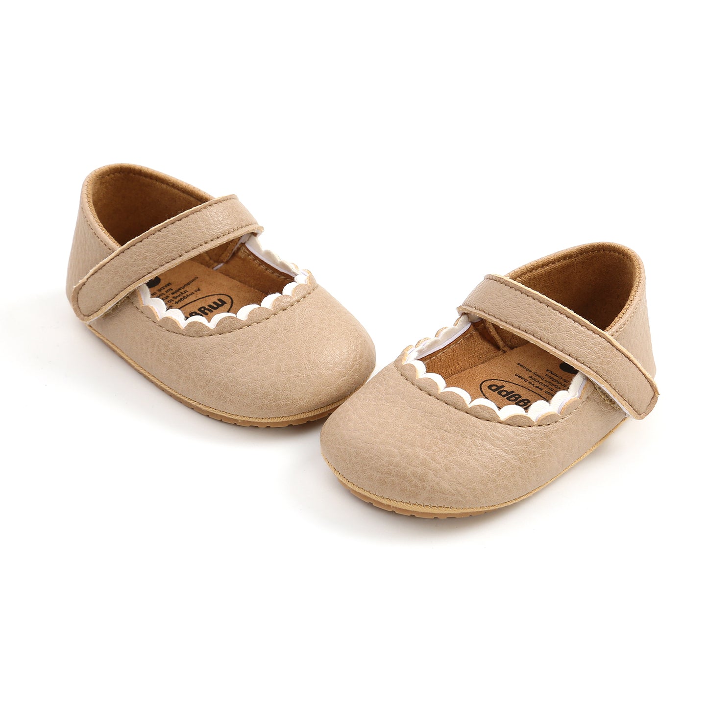Newborn Baby Princess Shoes - Soft Prewalker Shoes with Hook & Loop (0-18M)