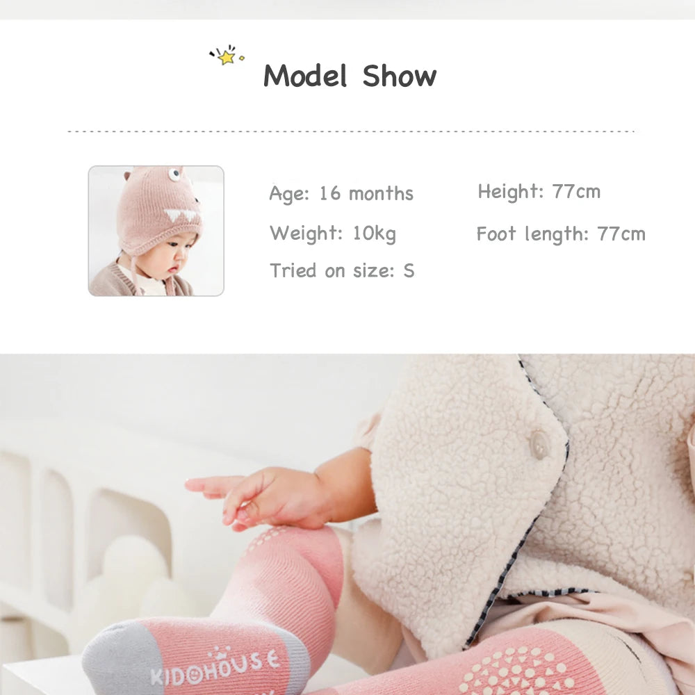 Baby Knee High Crawling Socks Knee Pads Socks 0~24 Months