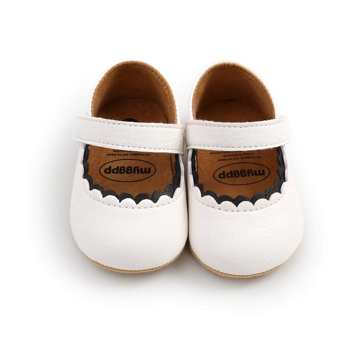 Newborn Baby Princess Shoes - Soft Prewalker Shoes with Hook & Loop (0-18M)
