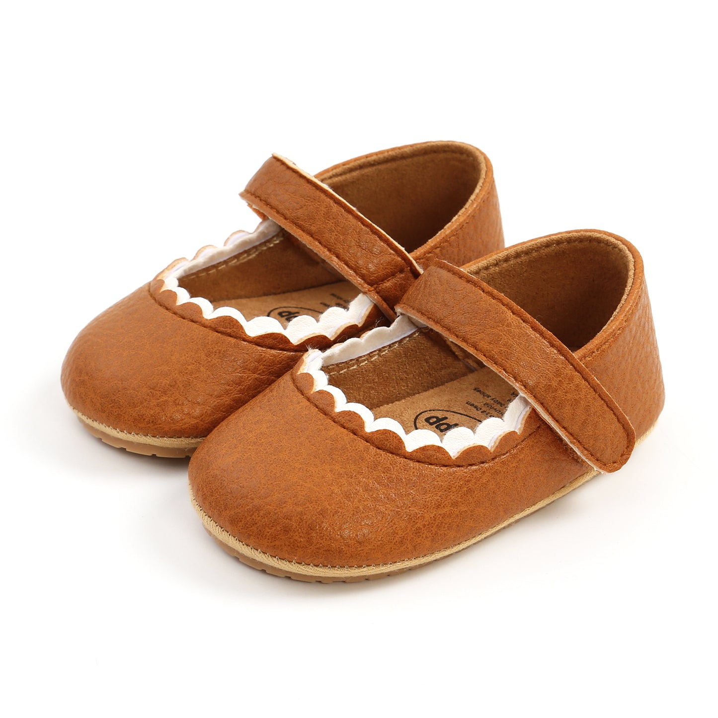 Newborn Baby Princess Shoes - Soft Prewalker Shoes with Hook & Loop (0-18M)