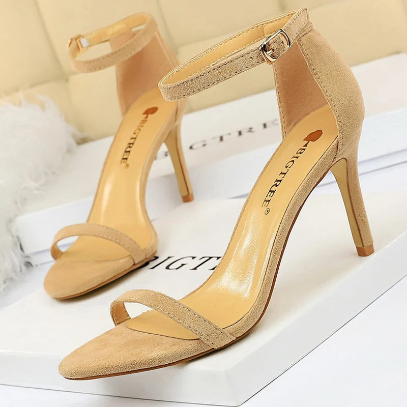 Women's High Heels PU Leather Summer Shoes
