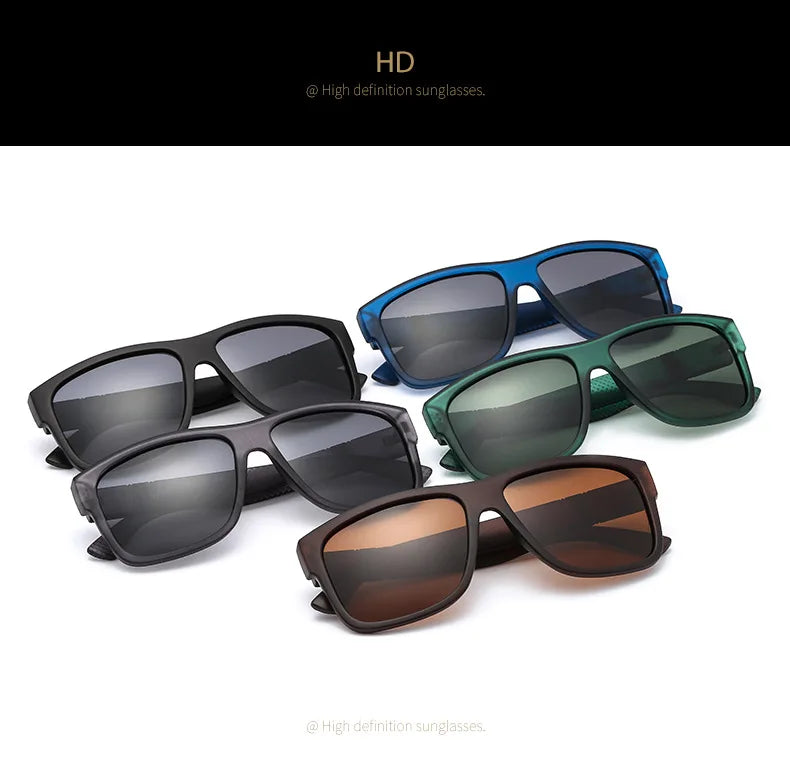 Polarized Sunglasses - High-End Square Driving Eyewear with UV400