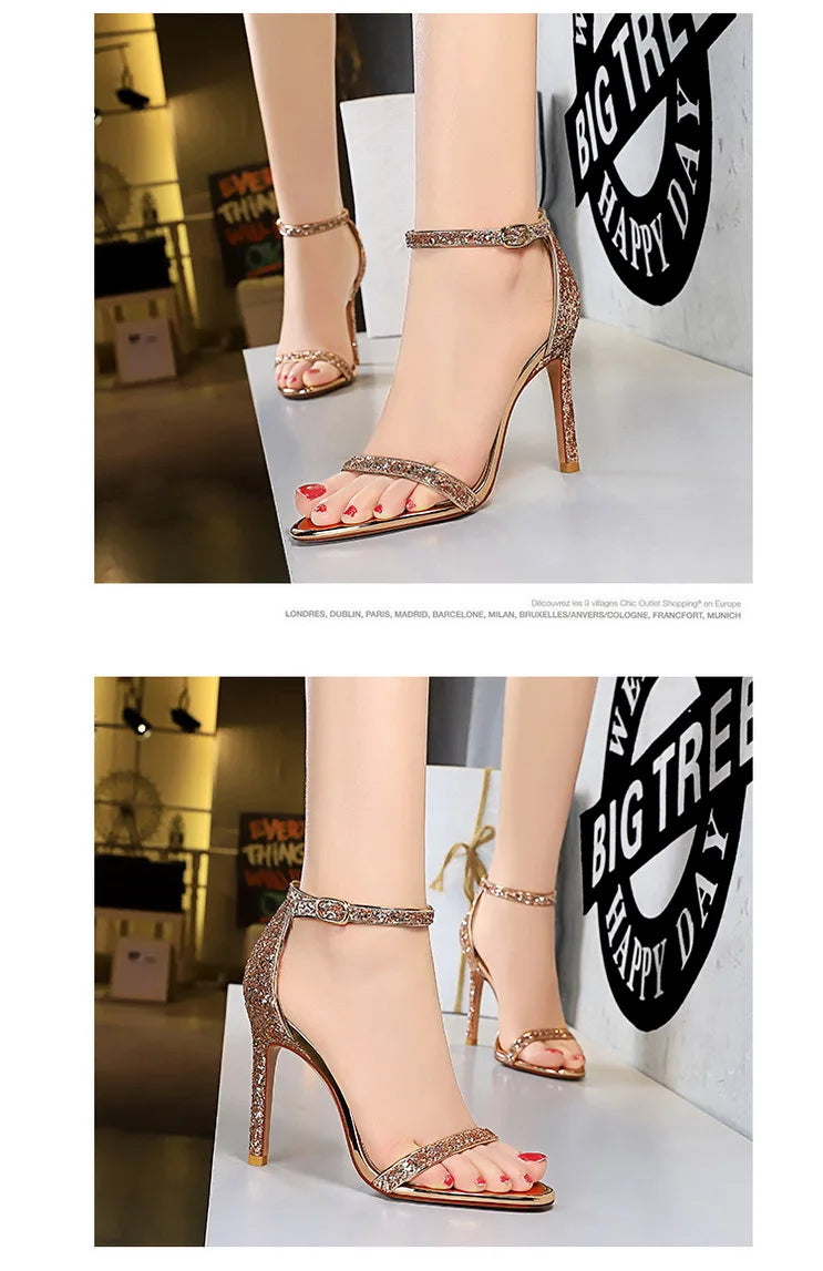 Women's High Heels  Sparkle Sequins Stiletto Heels