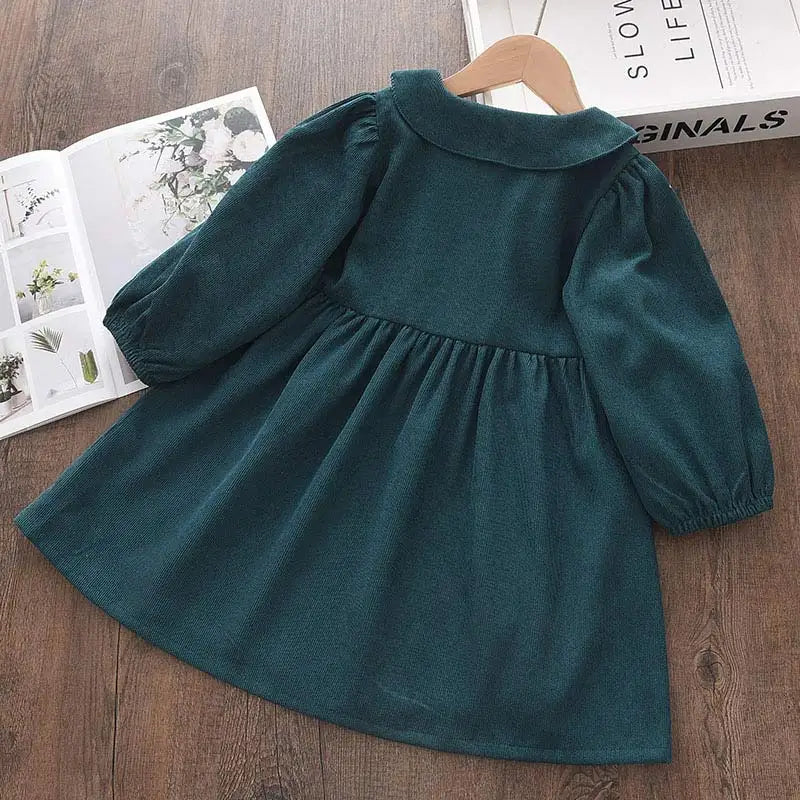 Girls Princess Dress Children Dresses Baby Girl Gown Long Sleeve Clothes Party Velvet Dress For Spring