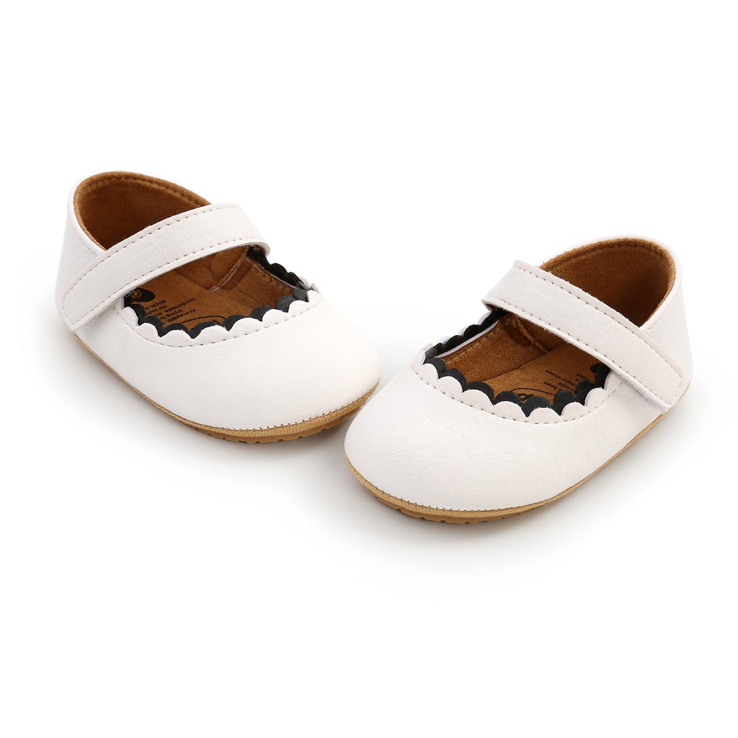 Newborn Baby Princess Shoes - Soft Prewalker Shoes with Hook & Loop (0-18M)