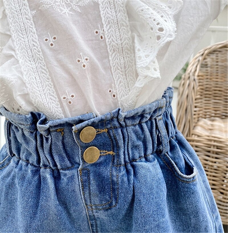 Girl's Denim Jeans Shorts