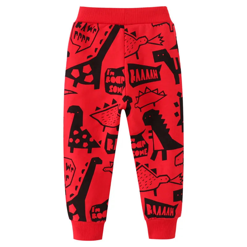 2-7T Boys Cartoon Print Joggers Trousers
