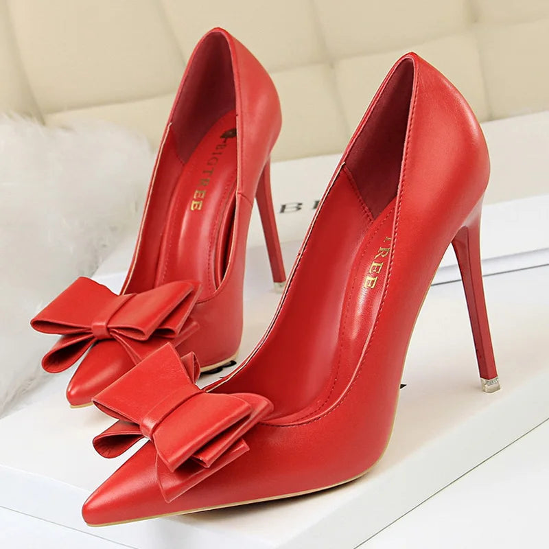 Women's Bow-knot High Heels Stiletto