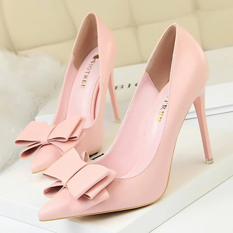 Women's Bow-knot High Heels Stiletto