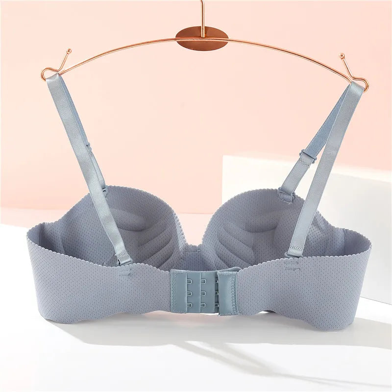 Women's A B Cup Push Up Bra 1/2 Cup Bra Soft Wireless Bralette Breathable Bras