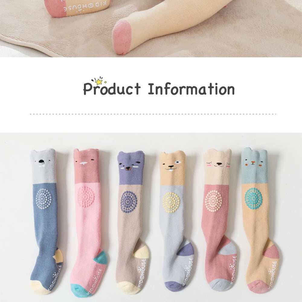 Baby Knee High Crawling Socks Knee Pads Socks 0~24 Months