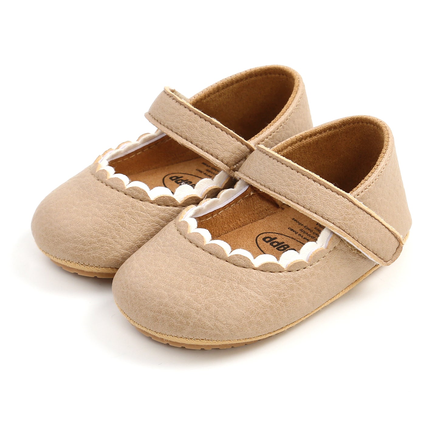 Newborn Baby Princess Shoes - Soft Prewalker Shoes with Hook & Loop (0-18M)