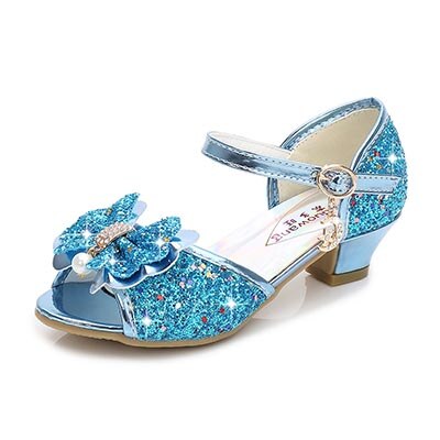 Girls Flower Glitter Butterfly Knot Shoes