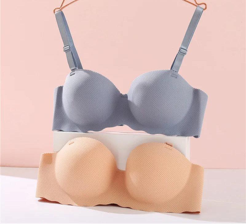 Women's A B Cup Push Up Bra 1/2 Cup Bra Soft Wireless Bralette Breathable Bras