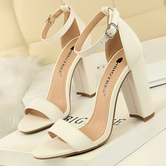 Women's High Heels PU Leather Summer Shoes