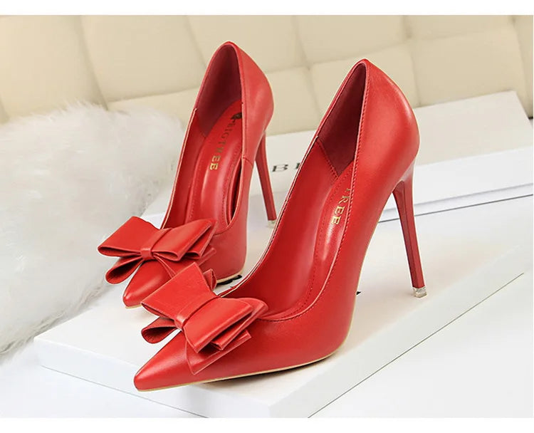 Women's Bow-knot High Heels Stiletto