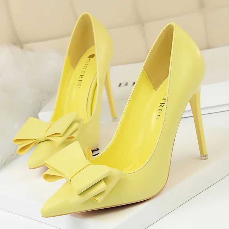 Women's Bow-knot High Heels Stiletto