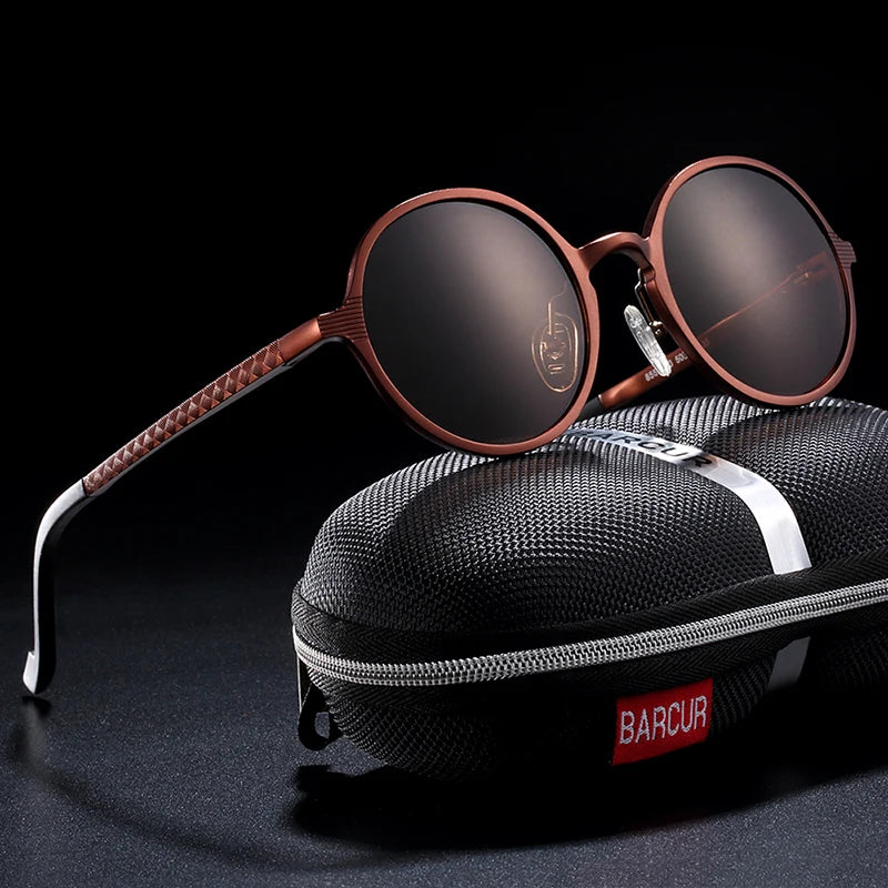 Hot Black Round Sunglasses - Retro Vintage UV400 Eyewear for Men & Women