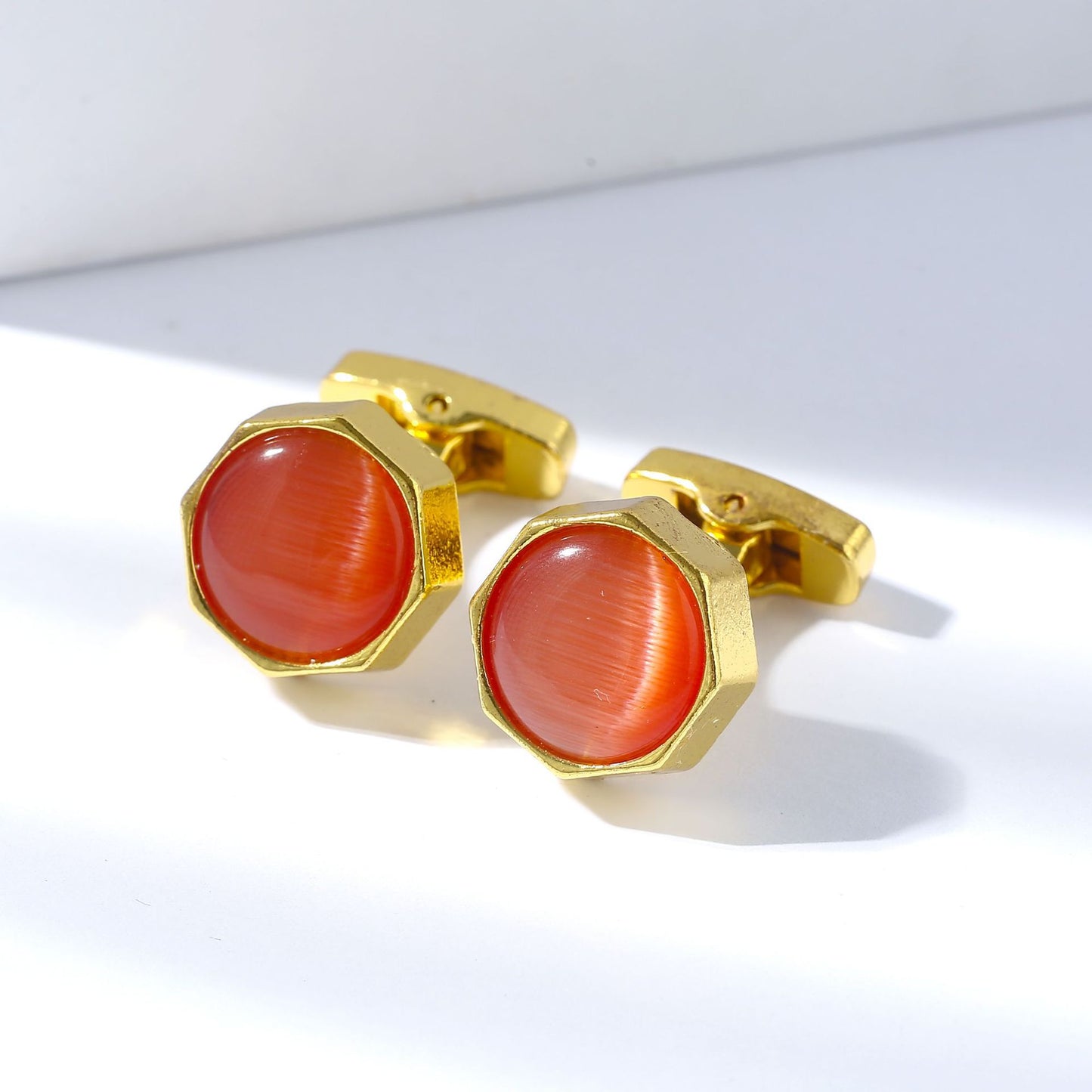 Men's Round Quality Cufflinks