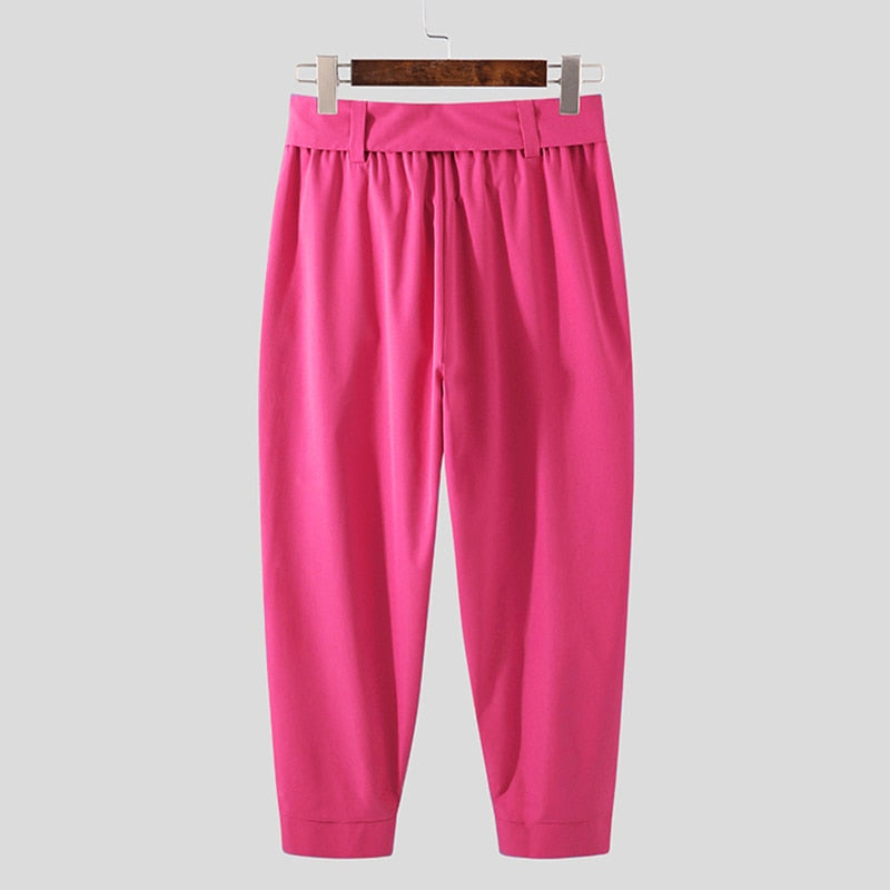 Men's Baggy Trousers With Belt
