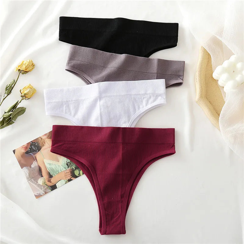 Women's Seamless Thong Underwear - Low Waist G-String Lingerie