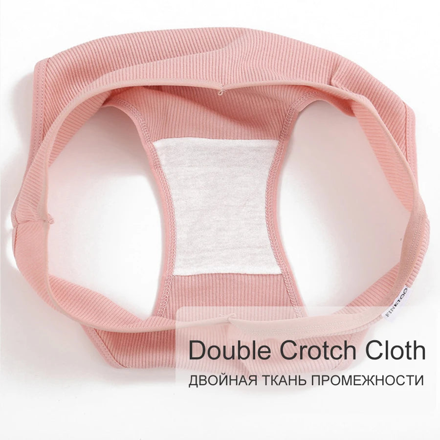 Women's 3PC Cotton V Waist Underwear Brief Comfortable Underpants Lingerie