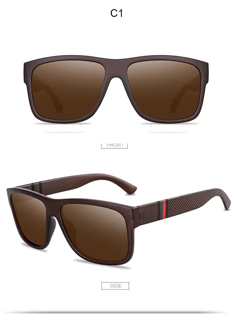 Polarized Sunglasses - High-End Square Driving Eyewear with UV400