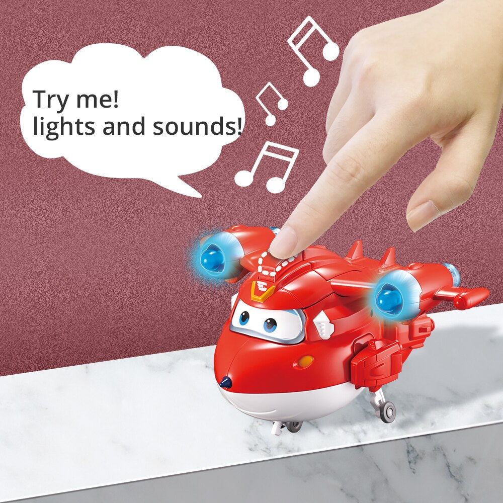 Children's Super Wings 6" Supercharged Deluxe Transforming Robot Toy