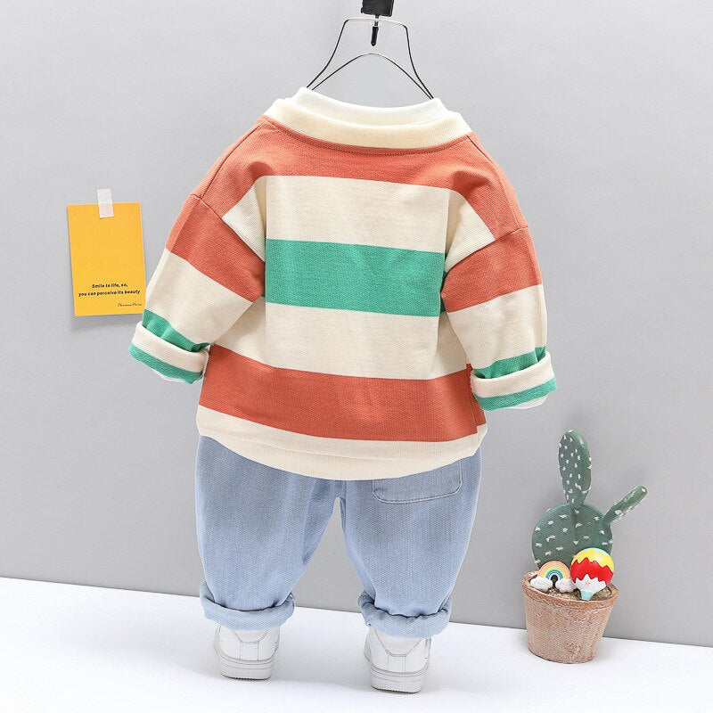 Boy's Jeans 3PCS Outfit Set