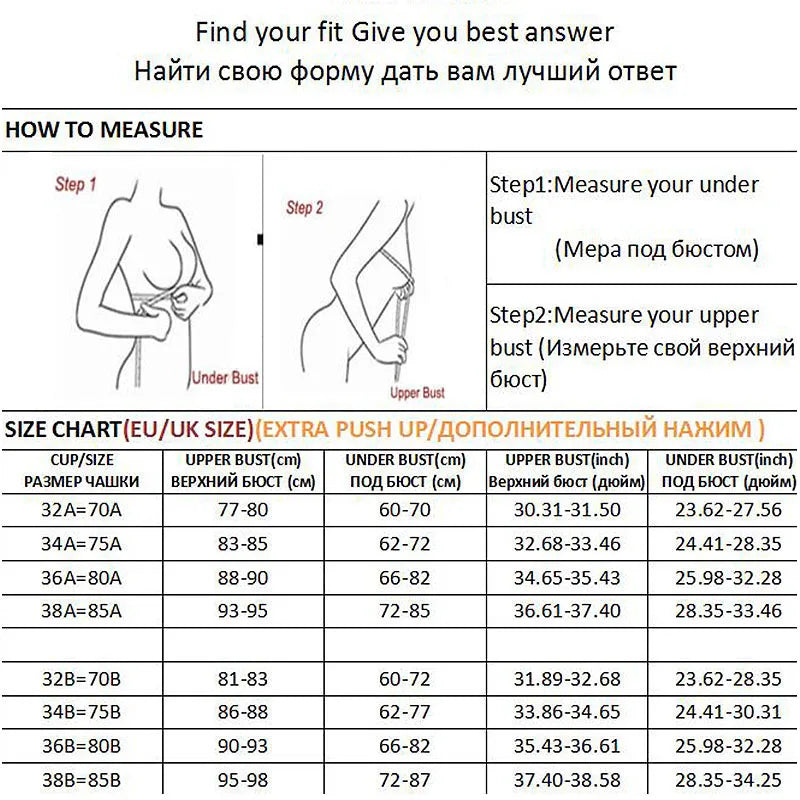 Women's A B Cup Push Up Bra 1/2 Cup Bra Soft Wireless Bralette Breathable Bras
