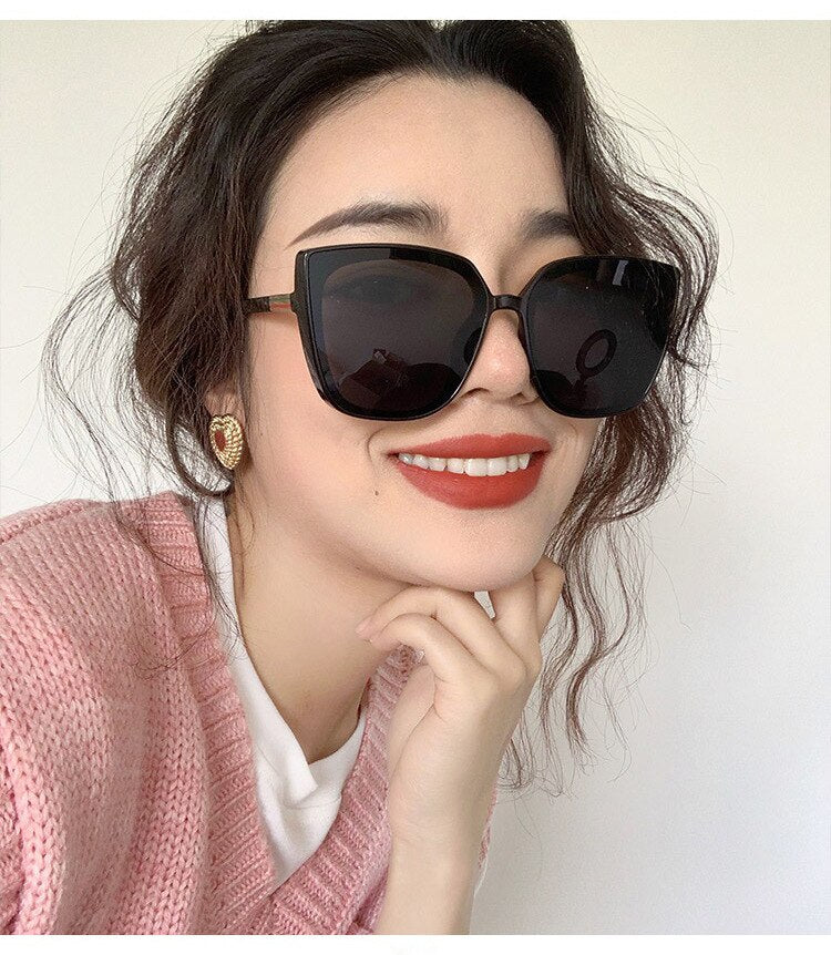 Women's Cat Eye Oversized Sunglasses UV400