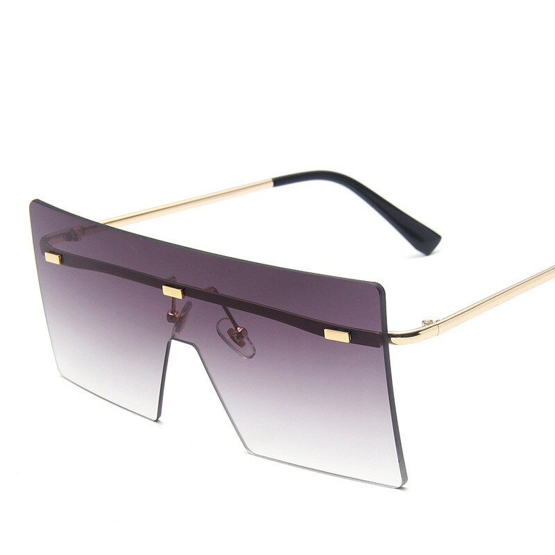 Unisex Classic Rimless Oversized Sunglasses Uv400