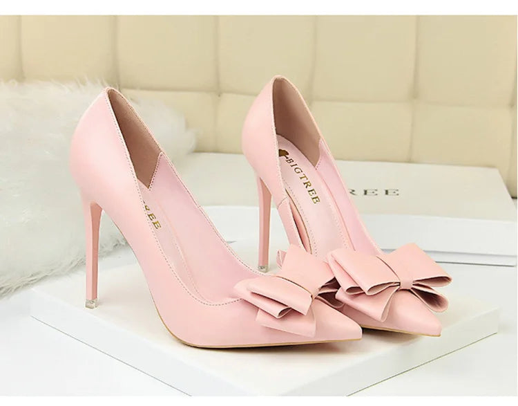 Women's Bow-knot High Heels Stiletto