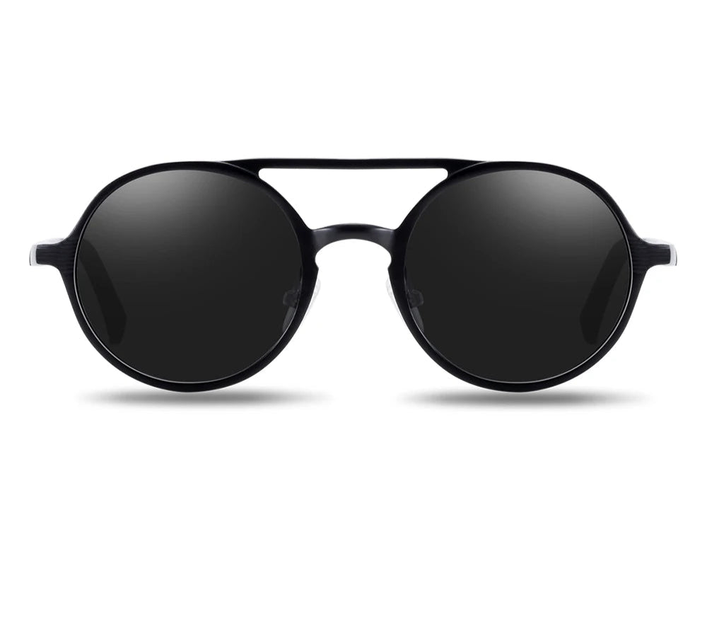 Hot Black Round Sunglasses - Retro Vintage UV400 Eyewear for Men & Women
