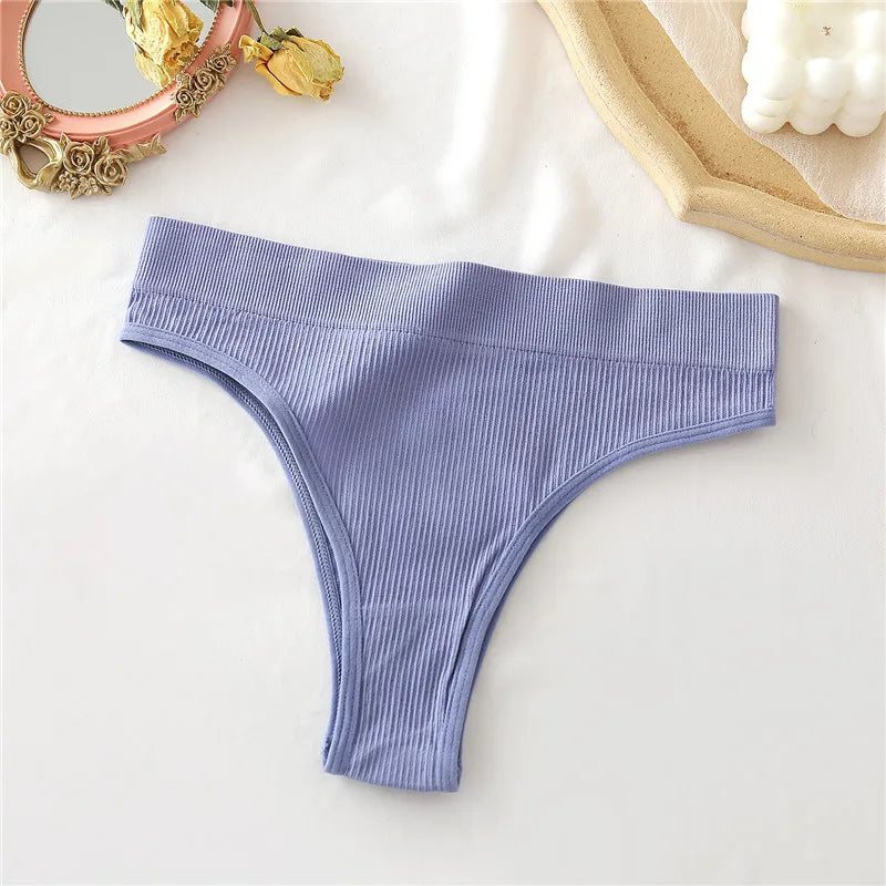 Women's Seamless Thong Underwear - Low Waist G-String Lingerie