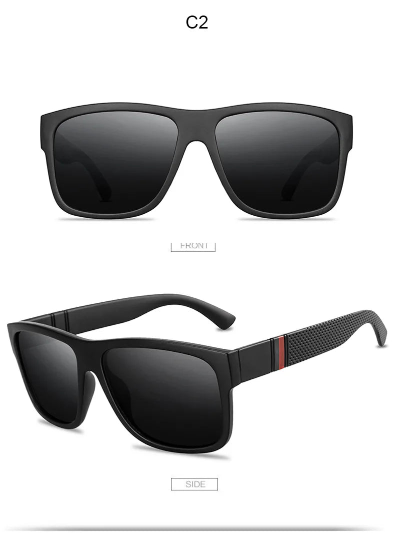 Polarized Sunglasses - High-End Square Driving Eyewear with UV400