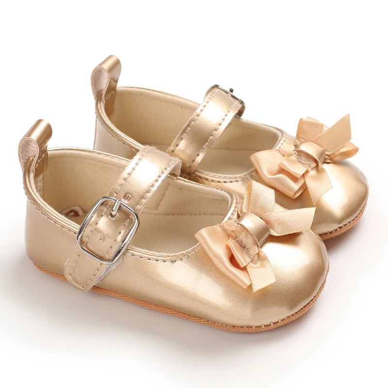 Infant Kids Girls Bowknot Footwear Walking Shoes Outfits 0-18M