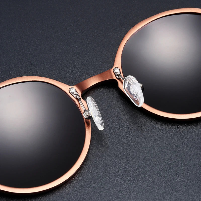 Hot Black Round Sunglasses - Retro Vintage UV400 Eyewear for Men & Women