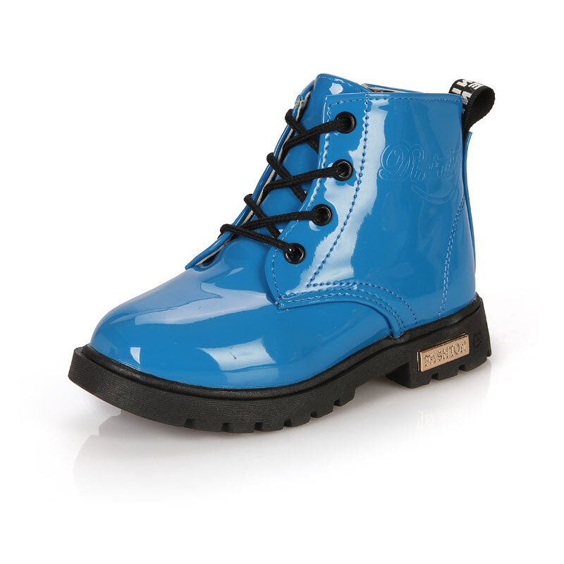 Children's PU Leather Waterproof Boots