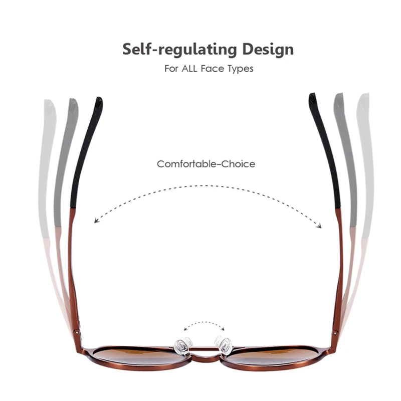 Hot Black Round Sunglasses - Retro Vintage UV400 Eyewear for Men & Women