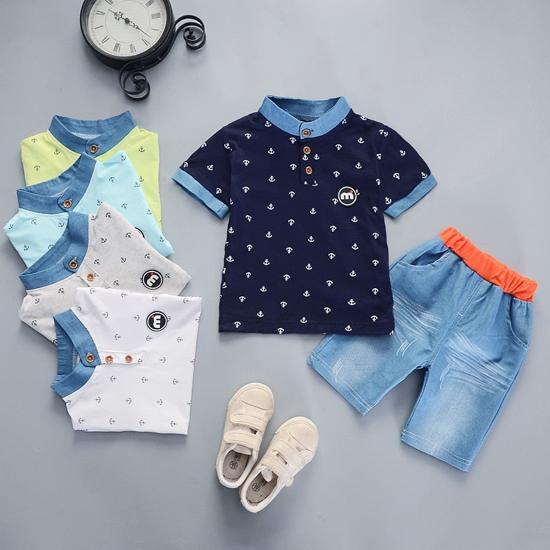 Boys T-shirt and shorts Two pieces Set