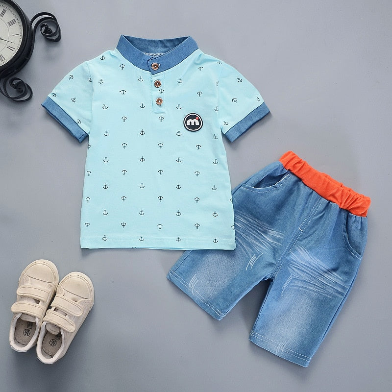 Boys T-shirt and shorts Two pieces Set